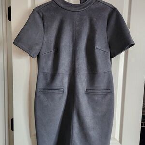 Ann Taylor Factory Slate Gray Mini Dress